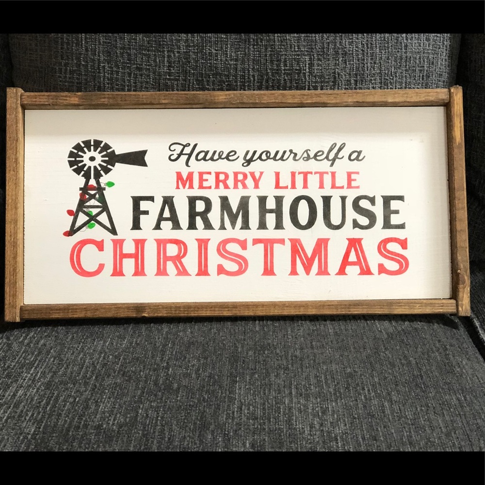 Farmhouse Christmas sign